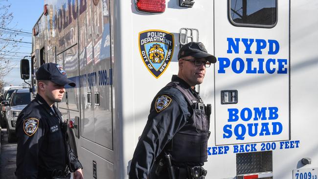 Members of the New York City Police Department investigate an address associated with suspected terrorist Akayed Ullah. Picture: AFP.