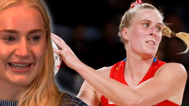 Netball tears pay war art