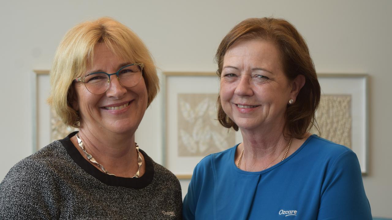 Mackay Ozcare facility manager Anne Crowley and Ozcare head of aged care Lanna Ramsay at the new Ozcare Mackay facility. Picture: Heidi Petith