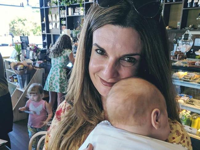 Gemma Tognini with a friend's baby named Cooper. Picture: Supplied