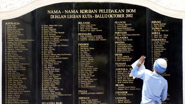 The Bali bombings memorial in Kuta, Bali.