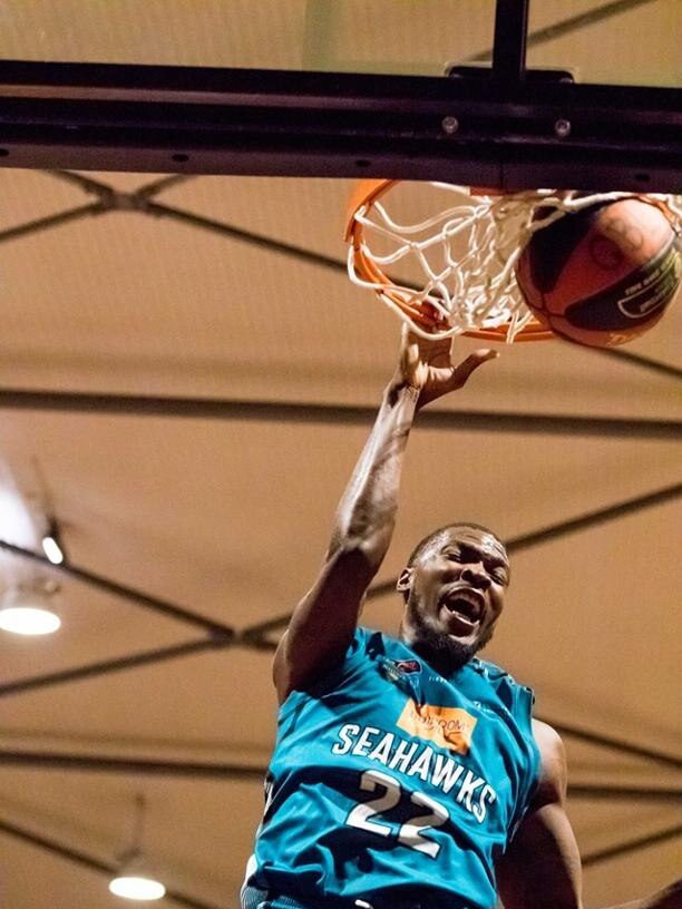 Quinton Campbell in action for the North Gold Coast Seahawks. Picture: Peni Taleni