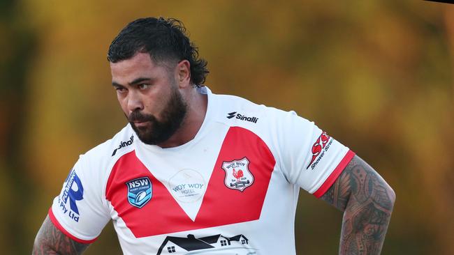 Andrew Fifita in action for Woy Woy Roosters. Picture: Sue Graham