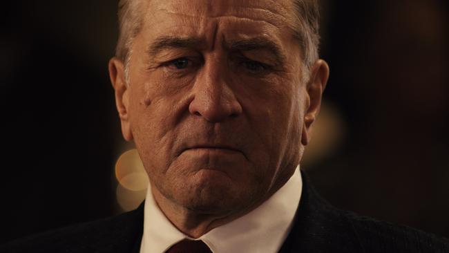 Robert De Niro in a scene from the movie The Irishman. Supplied by Netflix.