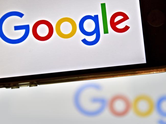 (FILES) This file photo taken on December 28, 2016 in Vertou, western France, shows logos of US multinational technology company Google.    Google found itself at the center of controversy on August 6, 2017 after an employee in a leaked internal document claimed "biological causes" explained the lack of women in tech industry leadership roles.The screed -- dubbed "sexist" by US media -- went viral, reviving the simmering debate over a culture of sexism and lack of diversity in tech sectors.  / AFP PHOTO / LOIC VENANCE