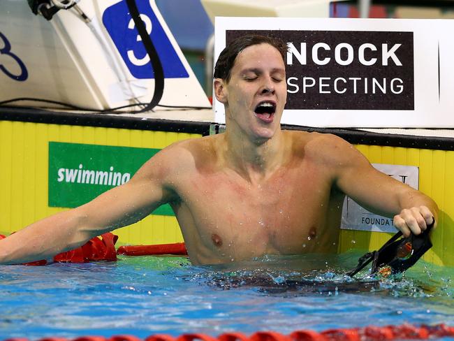 Backstroker Mitch Larkin has already lost his top billing. Picture: Sarah Reed