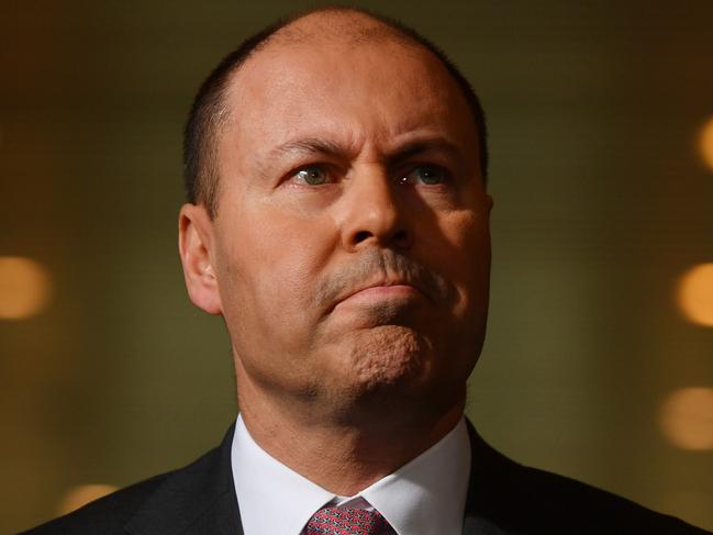 CANBERRA, AUSTRALIA - JUNE 11: Federal Treasurer Josh Frydenberg during a press conference in the Mural Hall at Parliament House on June 11, 2020 in Canberra, Australia. An OECD report forecasted that the global economy will contract 6% in 2020, and 7.6% if there is a second wave of Covid-19 infections and that the pandemic has triggered the most severe peace-time recession in nearly a century. (Photo by Sam Mooy/Getty Images)