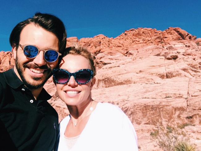 Britney Spears shared this photo with Charlie Ebersol on Instagram.