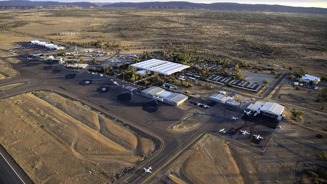 Alice Springs will go into lockdown after a South Australian man transited through the airport. He later tested positive and infected four of his family members. Picture: Supplied