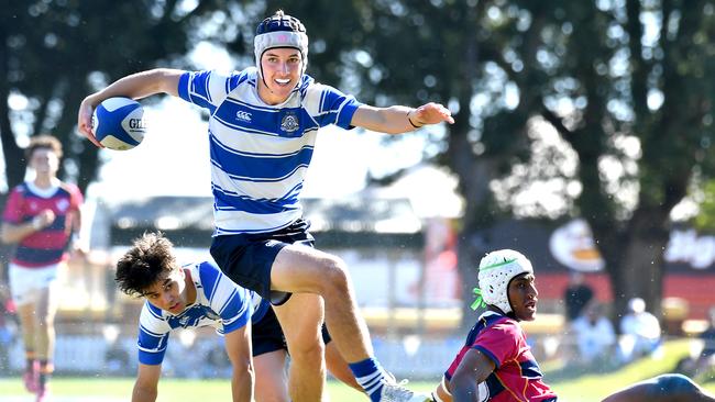 Nudgee College player Archie Condon Nudgee College v BSHS in the GPS First XV rugby. Saturday August 20, 2022. Picture, John Gass