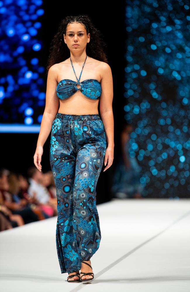 2024 Country to Couture at the Darwin Convention Centre showcases hand-designed First Nations fashion. Picture: Pema Tamang Pakhrin