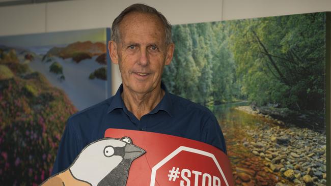 Former Greens leader Bob Brown says the latest approval amounts to a “deliberate extinction” of the endangered finch. Picture: Matthew Newton/AAP