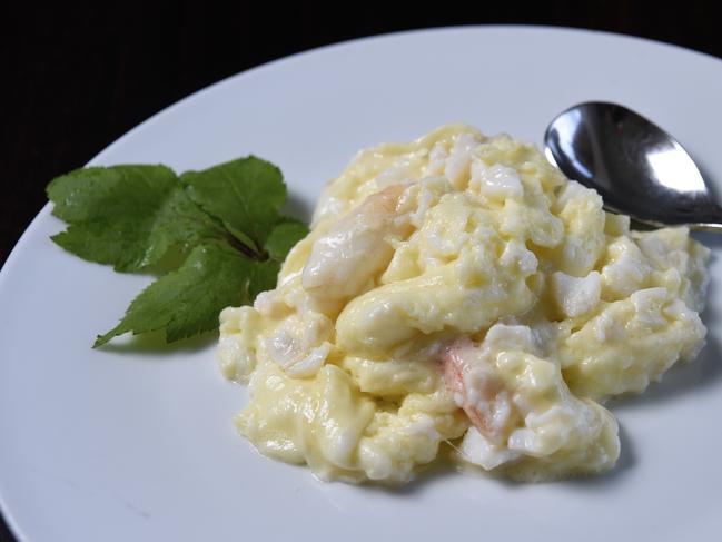 Fresh crabmeat fluffy omelette. Picture: Andrew Henshaw