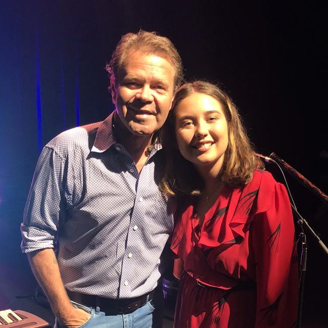 Troy Cassar-Daley and his daughter Jem.