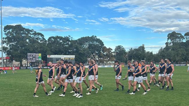 Old Carey during the win against Hampton Rovers.