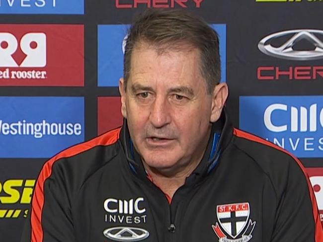 Ross Lyon spoke to the media.