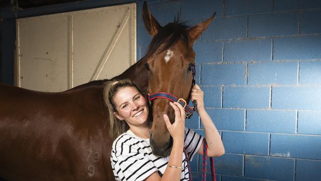 Maddy Sears with stable star Yellow Brick. Picture: Kevin Farmer.