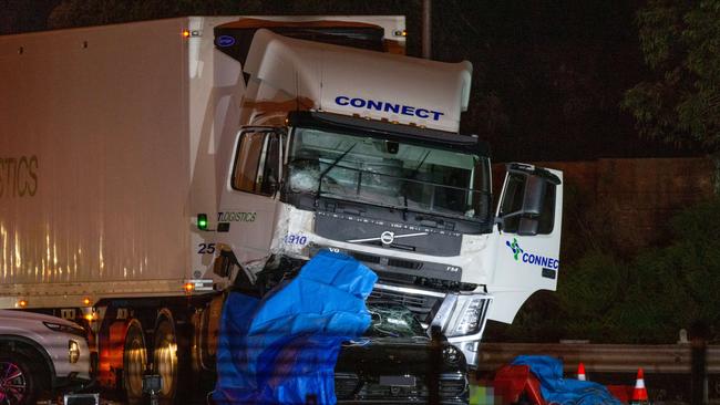 Sleep-deprived and drug-affected truck driver Mohinder Singh killed four on-duty police officers on the Eastern Freeway. Picture: Mark Stewart