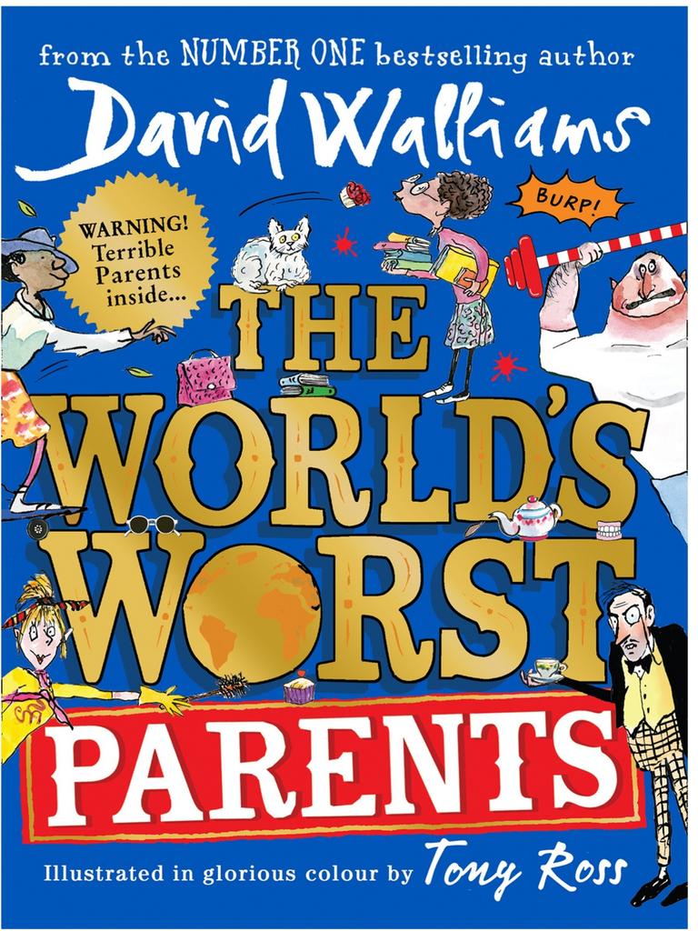 WARNING: The World’s Worst Parents by David Walliams is the perfect reading material for Book Week, but please don’t leave your copy lying around the house – we wouldn’t want your parents getting any terrible ideas! Picture: HarperCollins/supplied