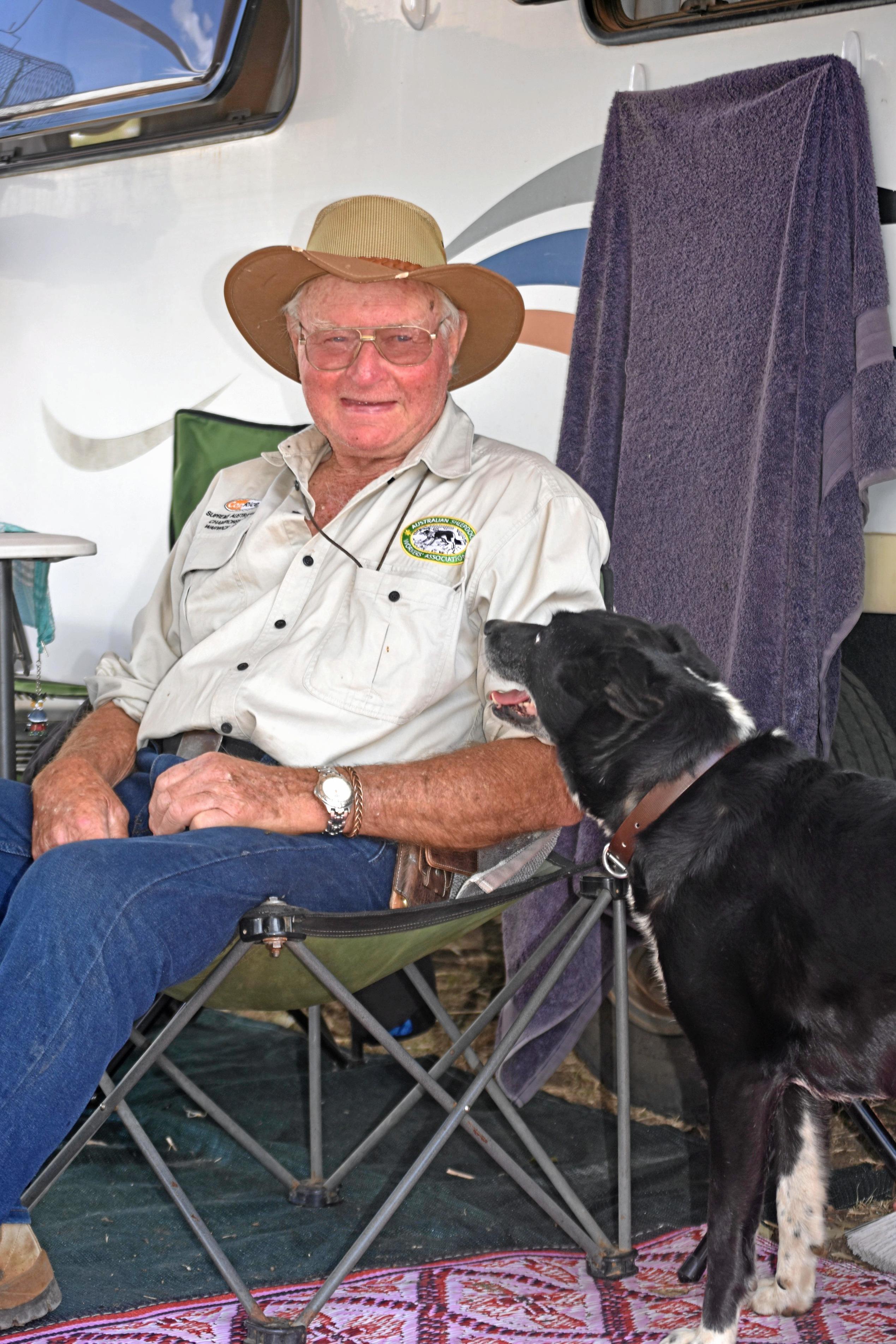 LOOK OF LOVE: Trevor Percival from Charleville with Brenkis Dora. Picture: Meg Gannon