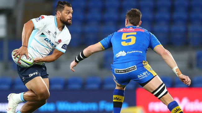 Karmichael Hunt has been a steadying influence for the Waratahs this season but he does not have a contract for next year. Picture: Getty Images