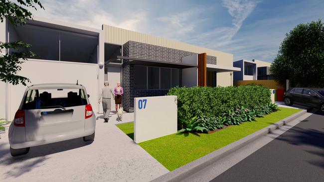 Artist impressions of one of the 38 self-contained units - EJE Architecture