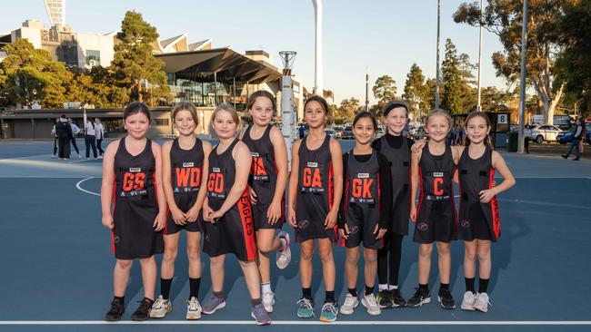 Newtown Price under-11 netball team.