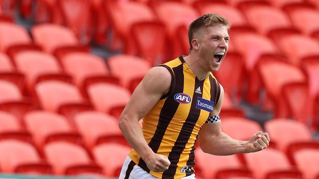 Dylan Moore was a revelation for Hawthorn last season. Picture: Michael Klein