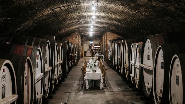 A century of Tahbilk celebrations, dinner table. Photo: Supplied