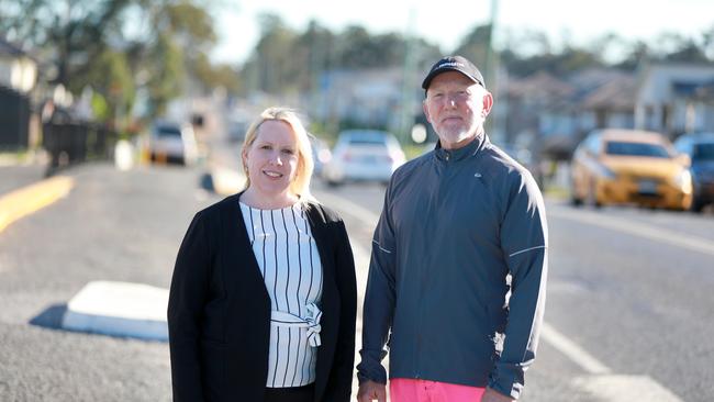 Hills Shire Mayor, Michelle Byrne, left, and Councillor Brooke Collins. Picture: AAP