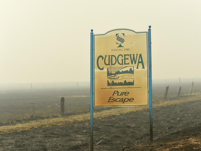 Cudgewa after the fire. Picture: Tony Gough