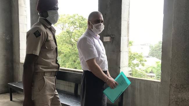 John Nikolic (right) outside the Fiji Court of Appeal in Suva earlier this month. Picture: Ashna Kumar/Fiji Sun