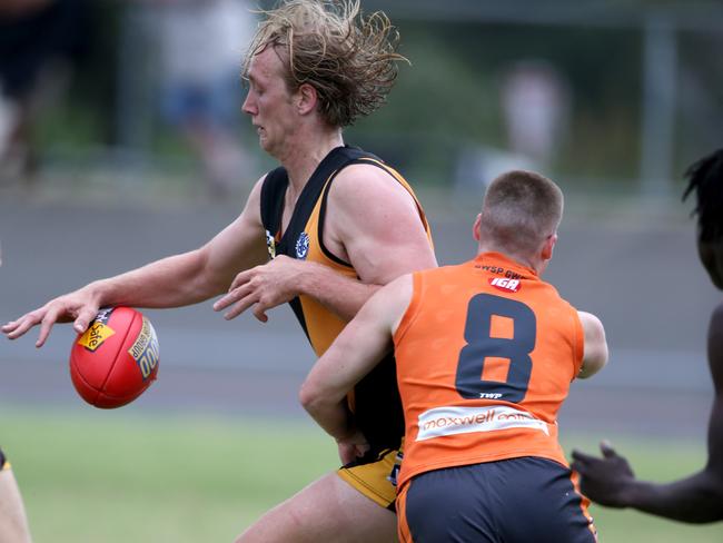 GFL: Geelong West Giants v Grovedale. Picture: Mike Dugdale