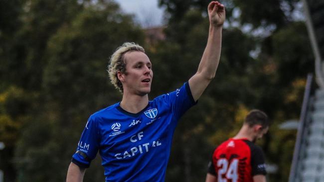 Max Mikkola in action for South Melbourne. Picture: SMFC