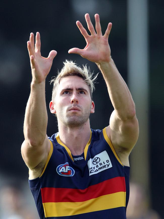 Brad Moran during his AFL career with the Crows.