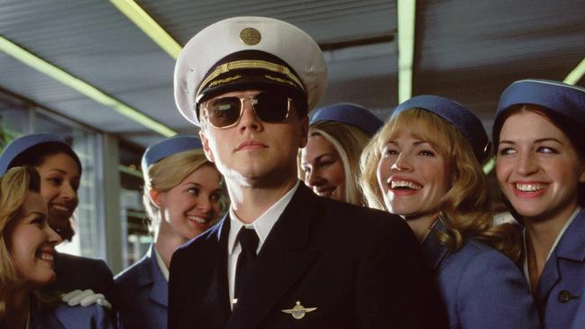 Leonardo DiCaprio stars as master fraudster Frank Abagnale in Catch Me If you Can.