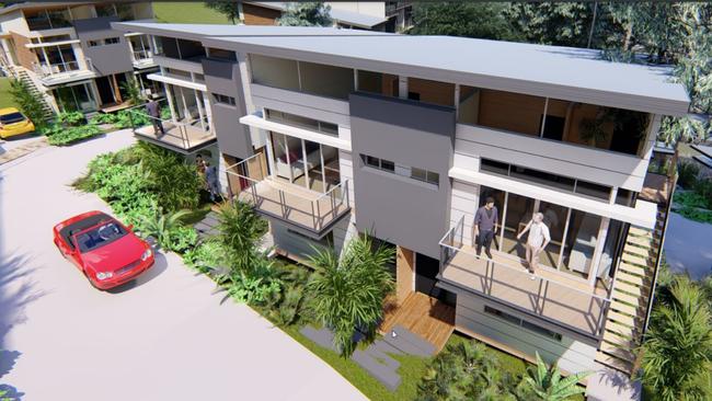 Developer New Land Pty Ltd says it has reduced the height of its proposed apartments from three storeys to two and the number of units from 64 to 38. Picture: Supplied