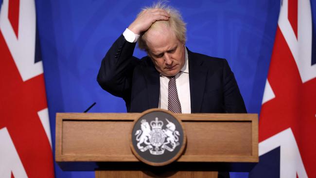 Boris Johnson, on being told that the government would not whip Tory MPs to vote against the sanction, said: “I’m f..ked”. Picture: AFP