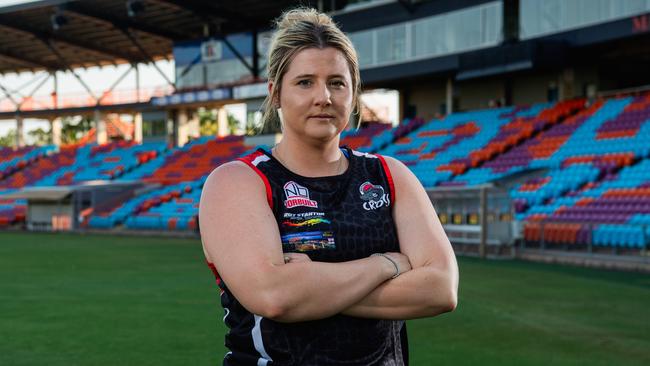 Megan Craufurd of Southern Districts Crocs ahead of the 2024-25 NTFL season. Picture: Pema Tamang Pakhrin