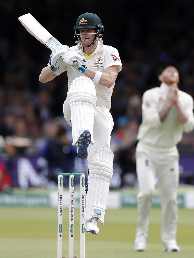 Bit of a hop from Smith. Picture: Getty Images