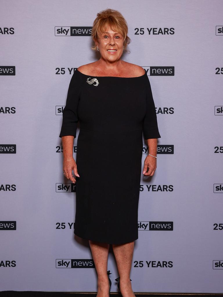 Teena McQueen, at the Sky News 25th Anniversary celebration, at Bennelong Restaurant. Picture: Justin Lloyd.