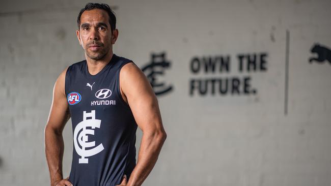 Eddie Betts is back in navy blue. Picture: Jason Edwards