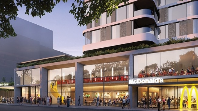 Concept designs for McDonald's at North Parramatta.