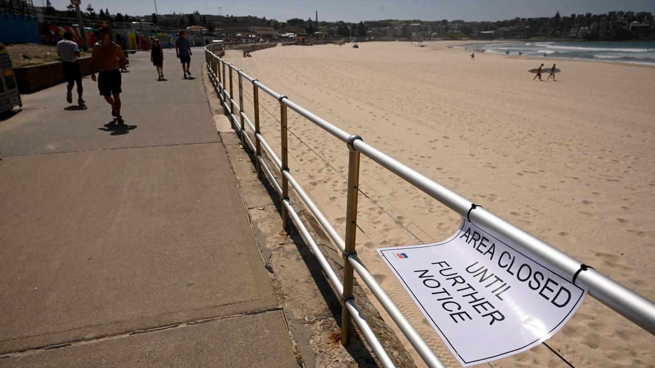 Bondi Beach was closed after images of crowds on the sand went global.