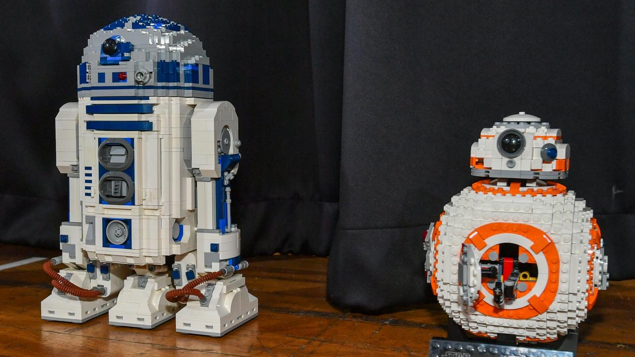 Master Lego builders with their Star Wars-themed exhibits at the Ballina Brick Event inside the Ballina RSL Club April 15-16, 2023.