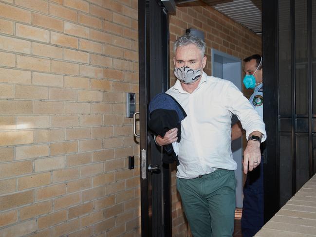 Former Labor MP Craig Thomson leaves Gosford Police Station. Picture: NCA NewsWire / David Swift