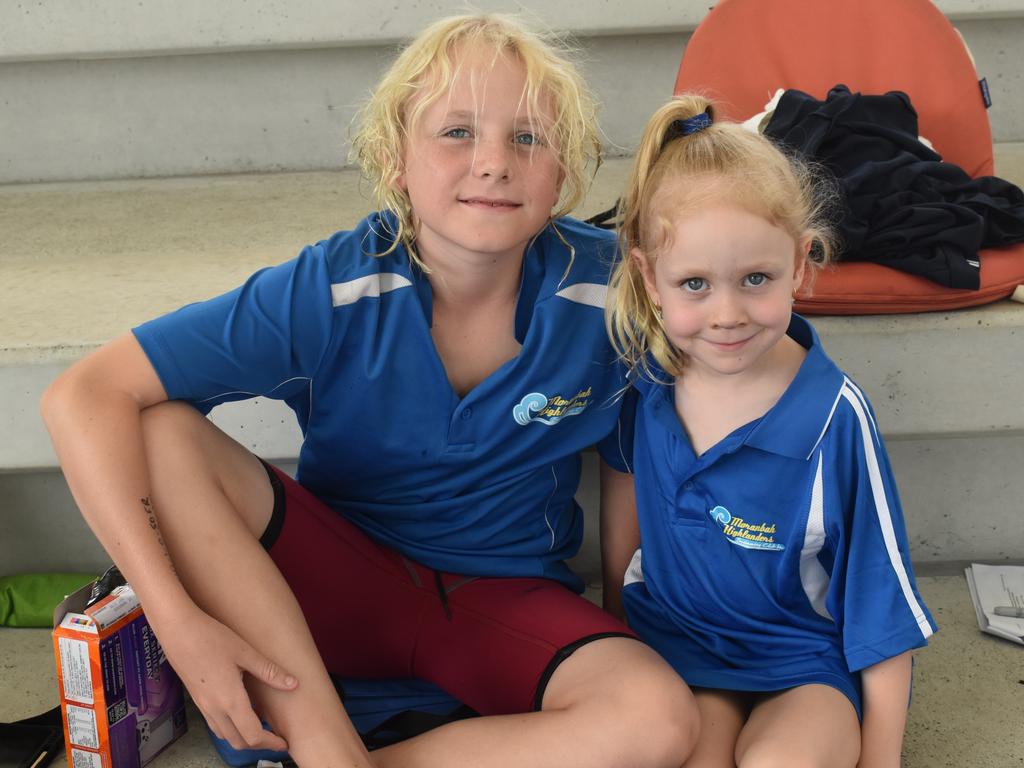 Rex and Max Martin at the Central Queensland Swimming Championships at the 2nd World War Memorial Aquatic Centre, Rockhampton, on March 1, 2025.