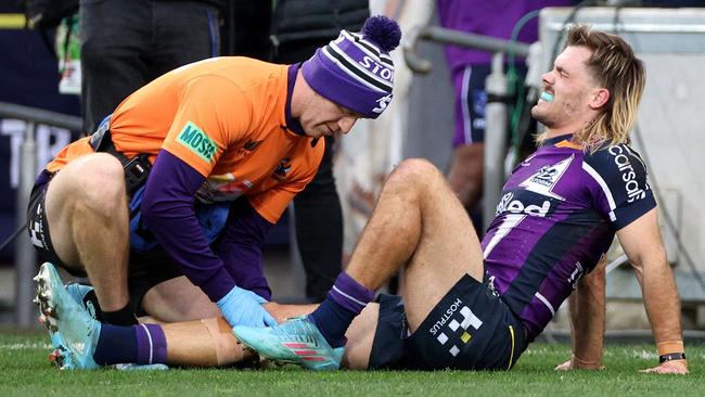 Ryan Papenhuyzen injured himself in 2022 Picture: NRL Imagery / Hamish Blair