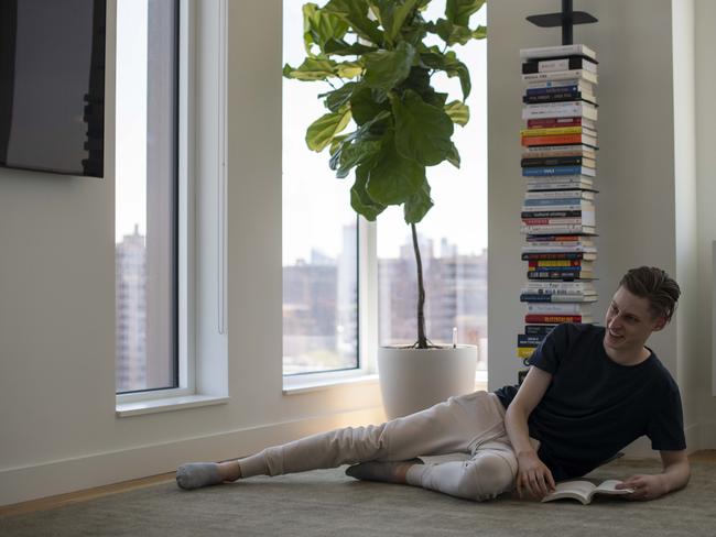 Ben Pasternak’s minimilast New York City apartment on the famed Delancey Street is a step up from his previous accommodations. Picture: Wentworth Courier