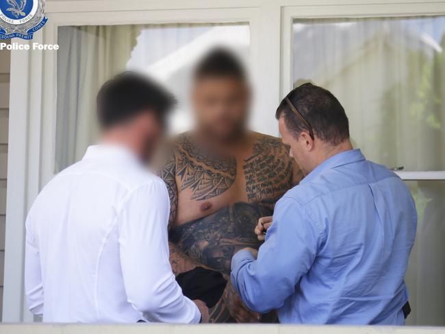 Les Mason arrested over his alleged role in a drug supply syndicate across Newcastle and Lake Macquarie. Picture: NSW Police